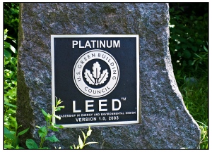 Platinum LEED sign